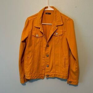 Yellow denim jacket